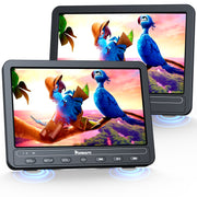Pumpkin 2×10.5" Portable DVD Player for Car with 5-Hour Rechargeable Battery (1 Player + 1 Monitor)