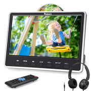 Pumpkin 12 Inch IPS Screen Slot-in Car Headrest DVD Player with HDMI Input and Headphone