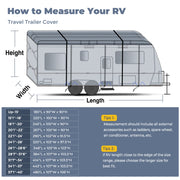 18' 1"-20' Heavy Duty Waterproof 7-Layer RV Cover for Travel Trailer