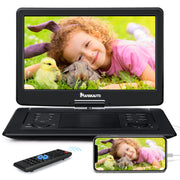 17.9" Portable DVD Player with 15.6" Swivel Screen with 5000 mAh Battery and HDMI Input