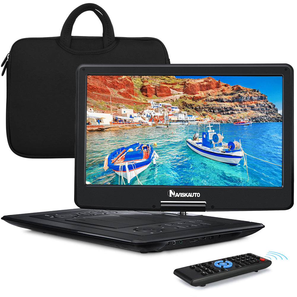 16" HD Portable DVD Player Monitor with Rechargeable Battery and HDMI Pumpkin