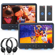 10.1 Inch Clamshell Design Dual Headrest DVD Player with HDMI IN and HDMI Out