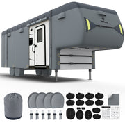 40'1"-43' Heavy Duty 7 Layers 5th Wheel RV Cover with 4 Tire Covers