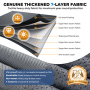 40'1"-43' Heavy Duty 7 Layers 5th Wheel RV Cover with 4 Tire Covers