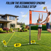 Outdoor Portable Volleyball Net Set System for Backyard