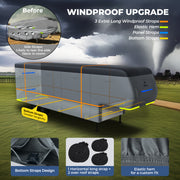 40'1"-43' Heavy Duty 7 Layers 5th Wheel RV Cover with 4 Tire Covers