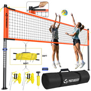 Outdoor Portable Volleyball Net Set System for Backyard