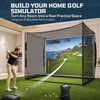 Haokelball 10x8×6FT Golf Practice Net for Backyard with Impact Screen & Carry Bag