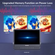 12" Full HD Screen Portable Car DVD Player Headrest Battery USB SD W/Headsets