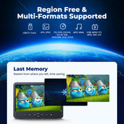 10.1 Inch Clamshell Design Dual Headrest DVD Player with HDMI IN and HDMI Out