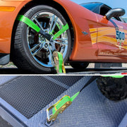 8 Pack Axle Straps Car Trailer Cargo Hauler Ratchet Tie Down Straps Snap Hooks