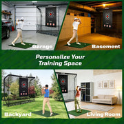 Haokelball 10x7.5ft Heavy Duty Golf Netting Net with Carry Bag for Backyard Outdoor Use