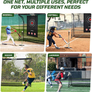 Haokelball 10x7.5ft Heavy Duty Golf Netting Net with Carry Bag for Backyard Outdoor Use