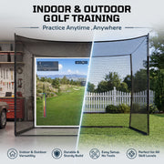 Haokelball 10x8×6FT Golf Practice Net for Backyard with Impact Screen & Carry Bag
