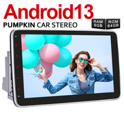 Pumpkin Android 13 Wireless Carplay Car Stereo 2 Din with 10.1 Inch IPS Touch Screen Octa Core with Built-in Carplay (6+64GB)