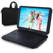 Pumpkin 15.4” HD 1920*1200 LCD Screen Portable Blu-ray DVD Player With Carrying Bag and 4000mAh Rechargeable Battery