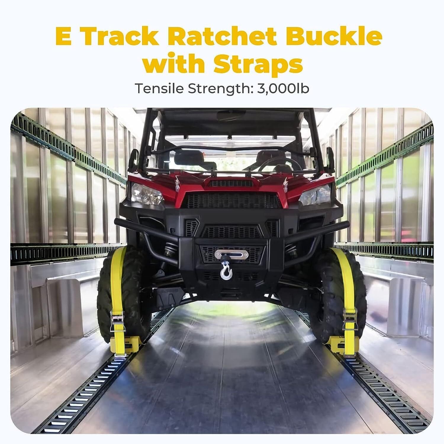 4 Pack 5ft Horizontal E-Track Rails for Enclosed Trailers, Trailer Bed ...