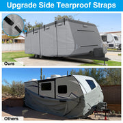 Pumpkin 31'7"-34' Heavy Duty Waterproof 6-Layer RV Cover for Travel Trailer 5th Wheel Class A Class C