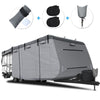 Pumpkin 31'7"-34' Heavy Duty Waterproof 6-Layer RV Cover for Travel Trailer 5th Wheel Class A Class C