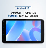 Pumpkin Auto AA0720B - 10.1 inch Android 12 Double Din Car Stereo with Rotating Screen GPS Navigation Radio Bluetooth CarPlay Android Auto (Universal type)