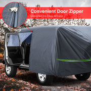 6 Layers Outdoor Car Covers Oxford Cloth Full Car Cover Compatible with 2004-2019 Jeep Wrangler Unlimited JK JL 2 Door SUV