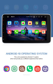 Pumpkin 10.1 Inch Android 11 Head Unit Double Din Car Radio with Bluetooth 5.0 USB SD DAB+ SWC+OBD2