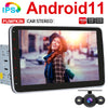 Pumpkin 10.1 Inch 1280*720 IPS Touch Screen Android 11 Double Din Car Stereo with Bluetooth Navigation Reverse Camera (2GB+32GB)