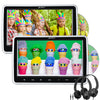 PUMPKIN Car Headrest 10.1" Dual Screen DVD Player with Upgraded Mount Bracket Support HDMI USB SD MP3 Region Free Last Memory