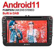 Pumpkin 8 Inch Android 11 VW Car Radio DVD Player Built-in DAB (2GB+32GB)