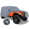 6 Layers Car Cover Waterproof All Weather Breathable UV Protection Snowproof Waterproof Dustproof for 2004-2019 Jeep Wrangler Unlimited JK JL 4 Door SUV