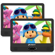 Pumpkin 12 Inch Dual Screen Portable DVD Player for Car, Headrest DVD Player with Rechargeable Battery and HDMI Input
