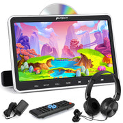 Pumpkin 10.1 Inch Suction-Type Headrest DVD Player with Headphone and Wall Charger