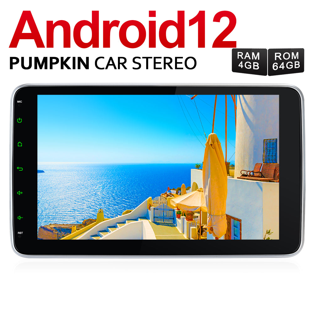 Pumpkin Radio 2 Din 10.1 Zoll Android 12 Wireless Carplay